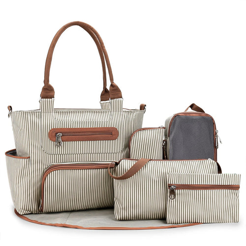 7-Piece Baby Nappy Bag Set