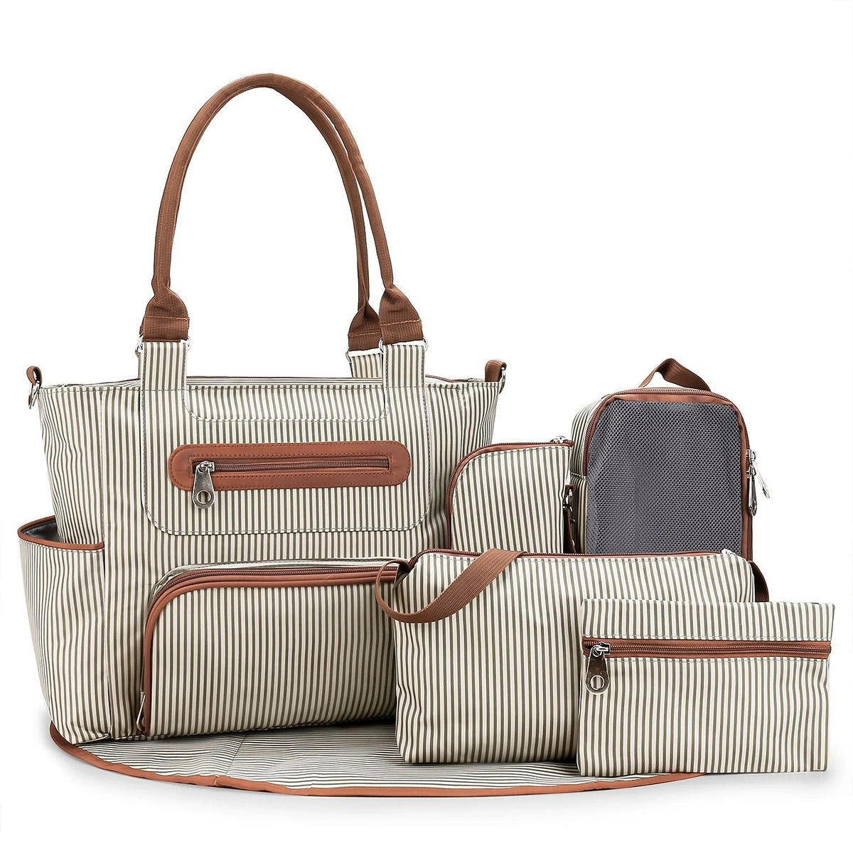7-Piece Baby Nappy Bag Set