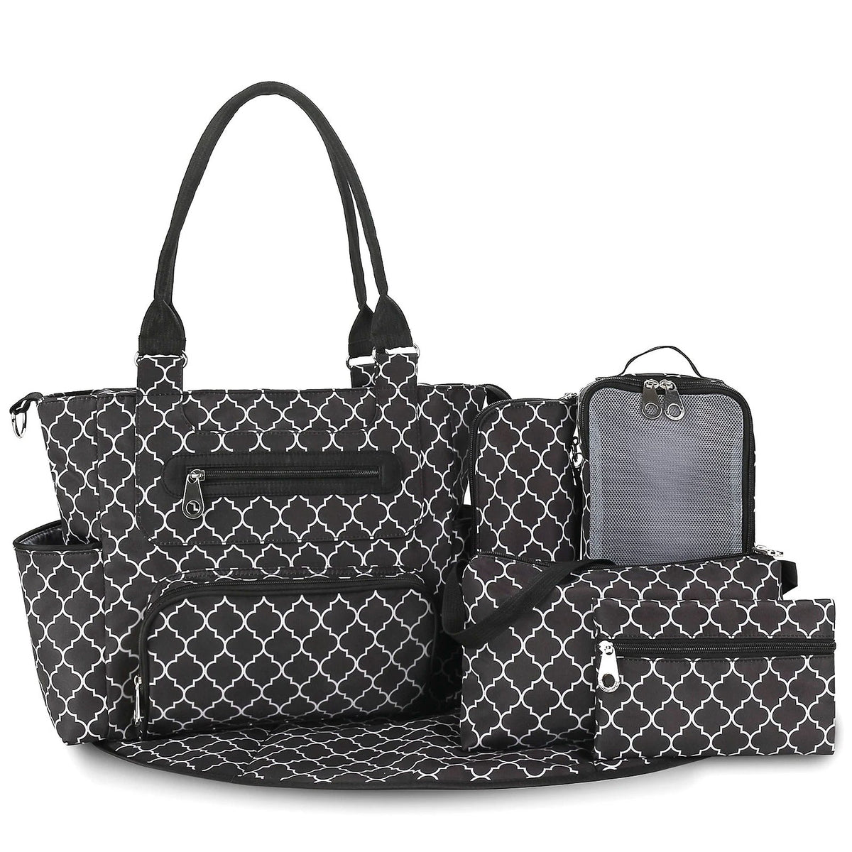 7-Piece Baby Nappy Bag Set