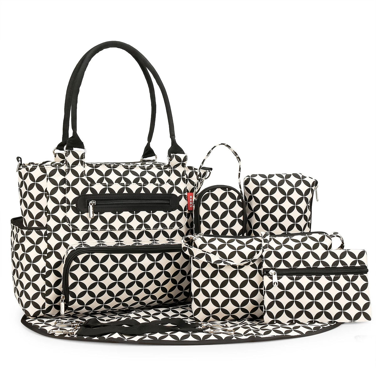 7-Piece Baby Nappy Bag Set