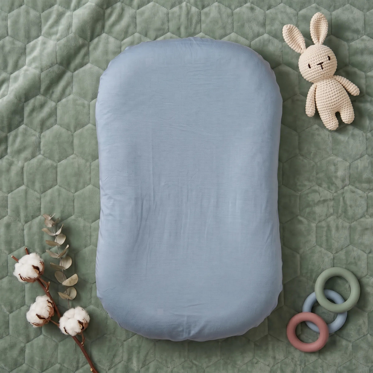 Pastel Cotton Baby Lounger Nest