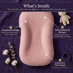 Pastel Cotton Baby Lounger Nest