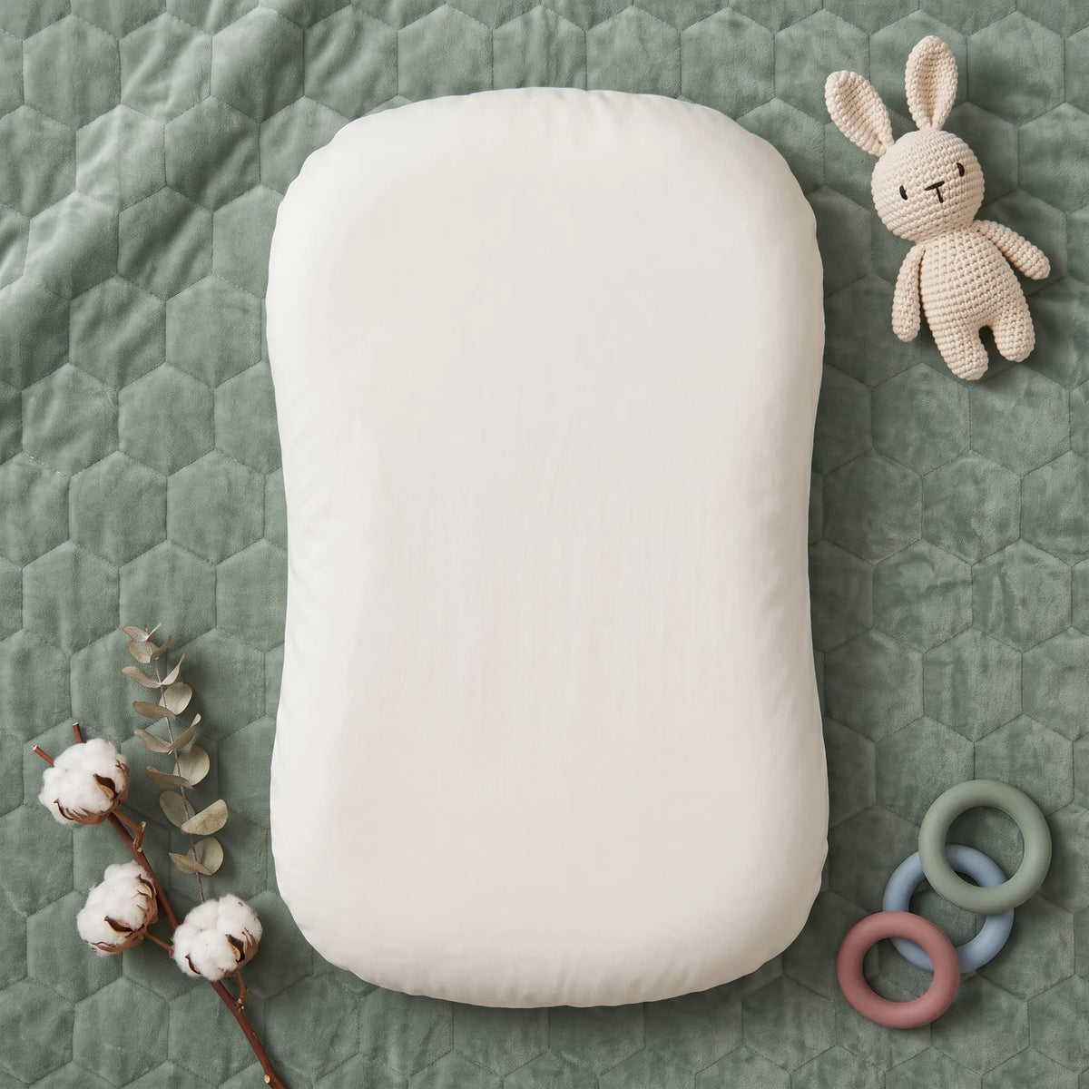 Pastel Cotton Baby Lounger Nest