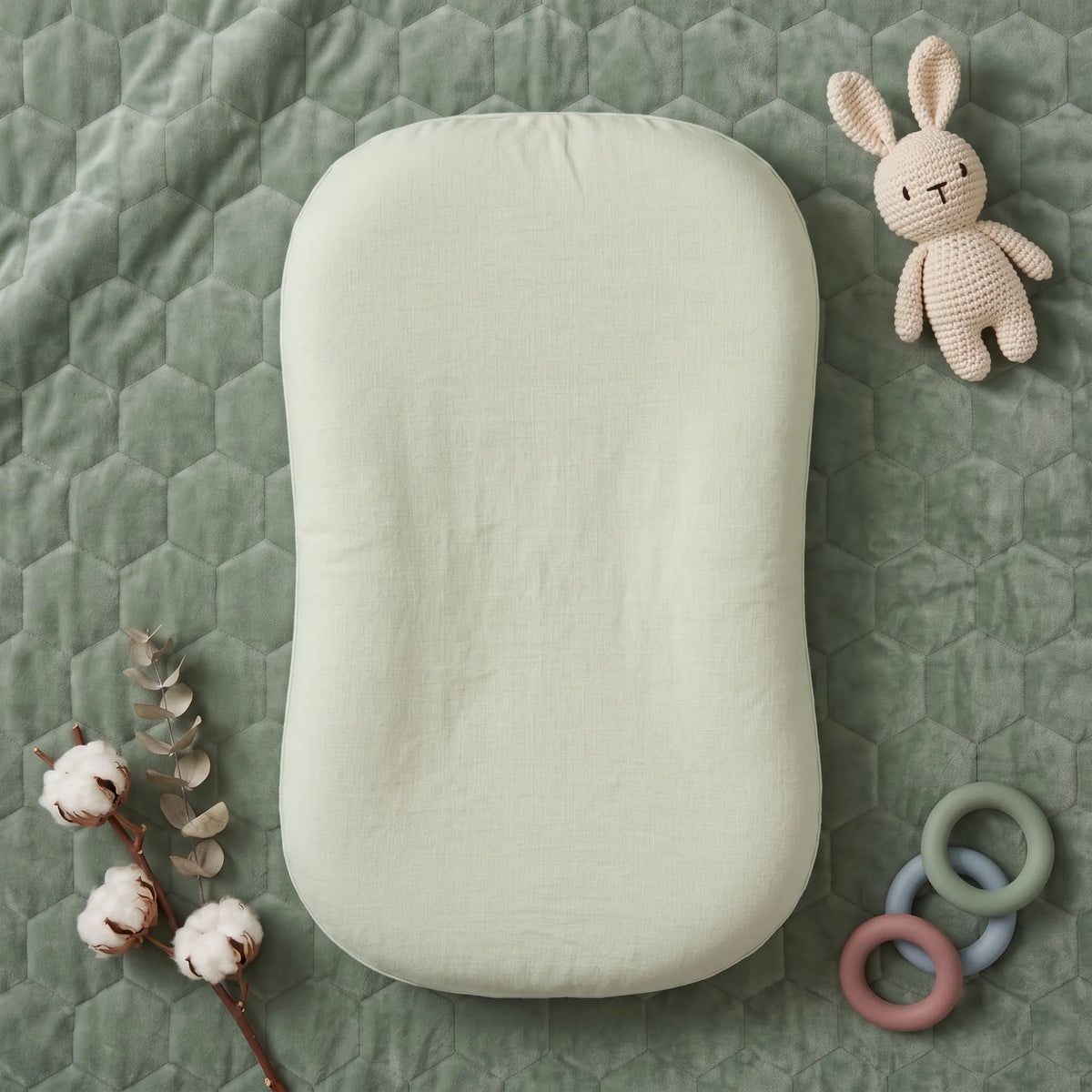 Pastel Cotton Baby Lounger Nest
