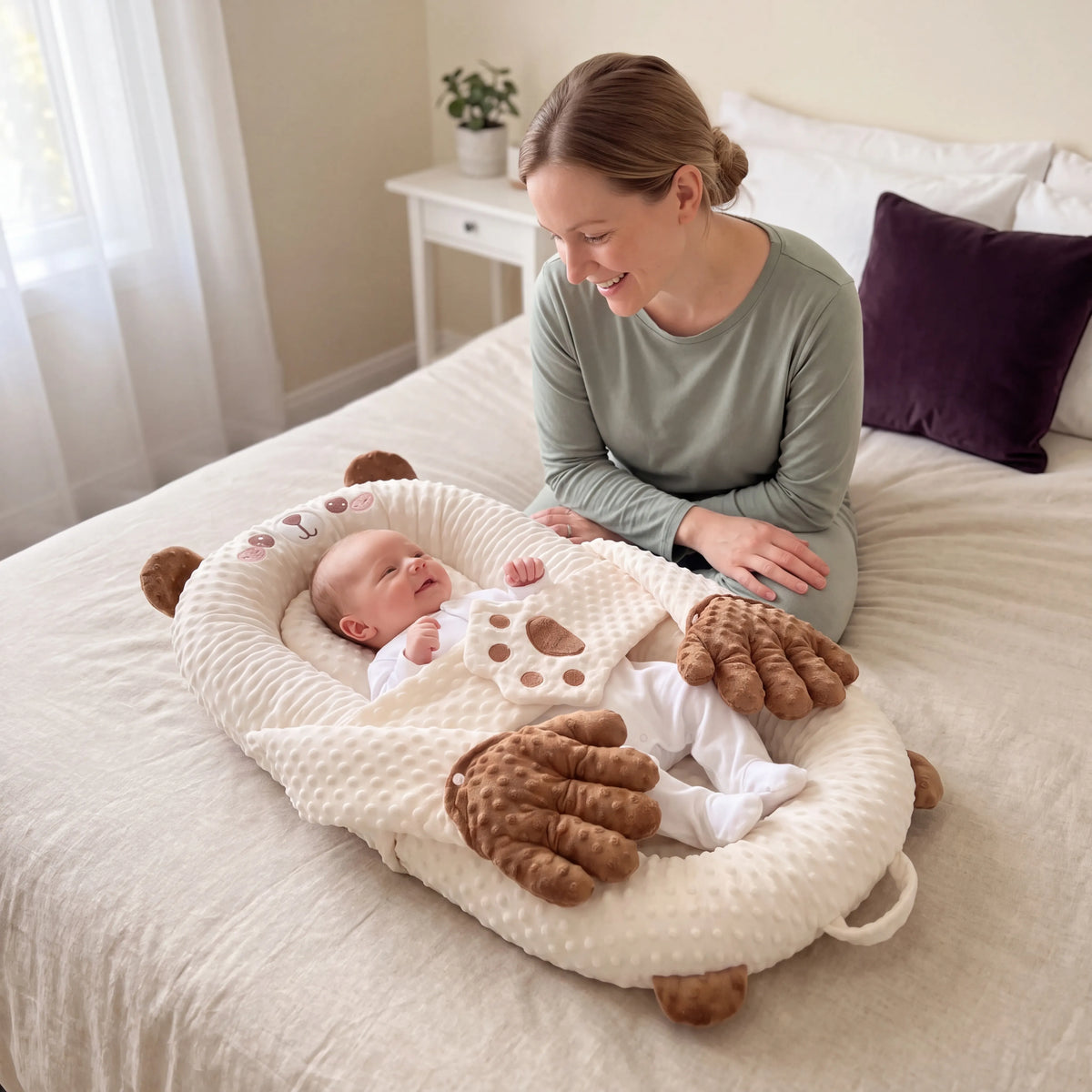 Patting Animal Baby Nest Pillow