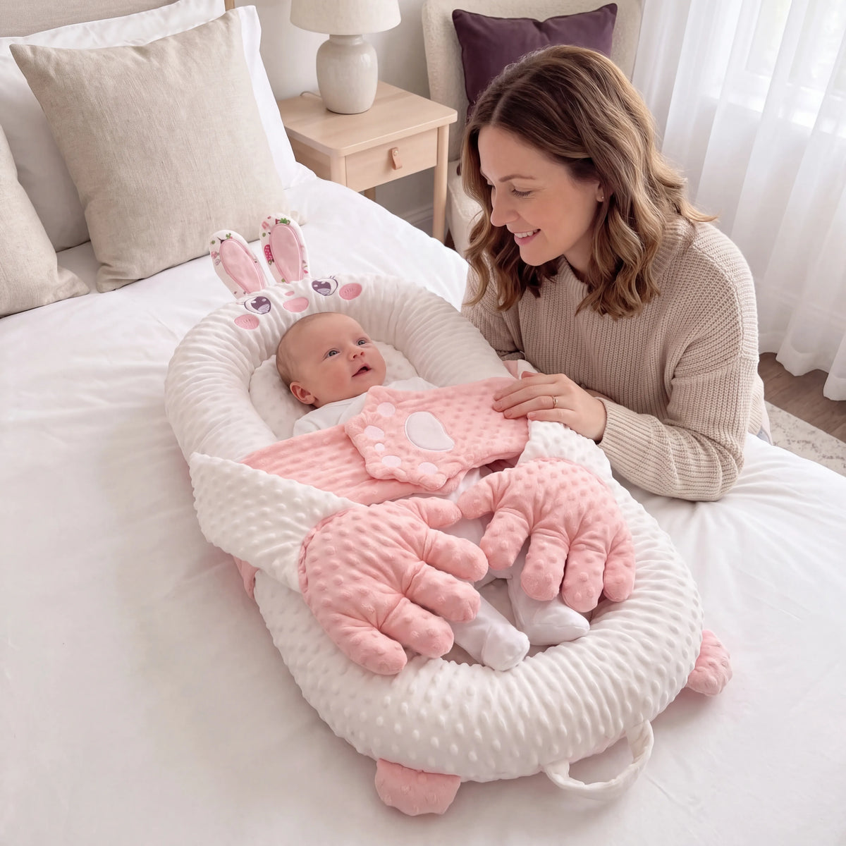 Patting Animal Baby Nest Pillow