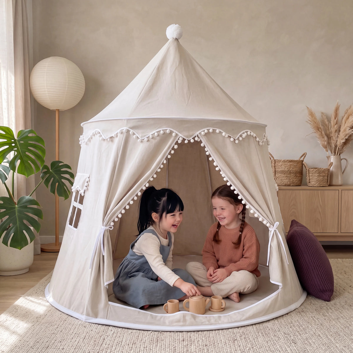 Canvas Play Teepee Tent for Kids