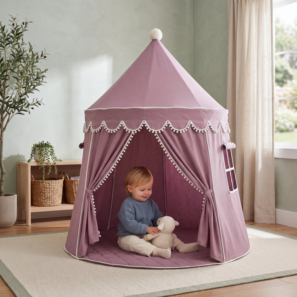 Canvas Play Teepee Tent for Kids