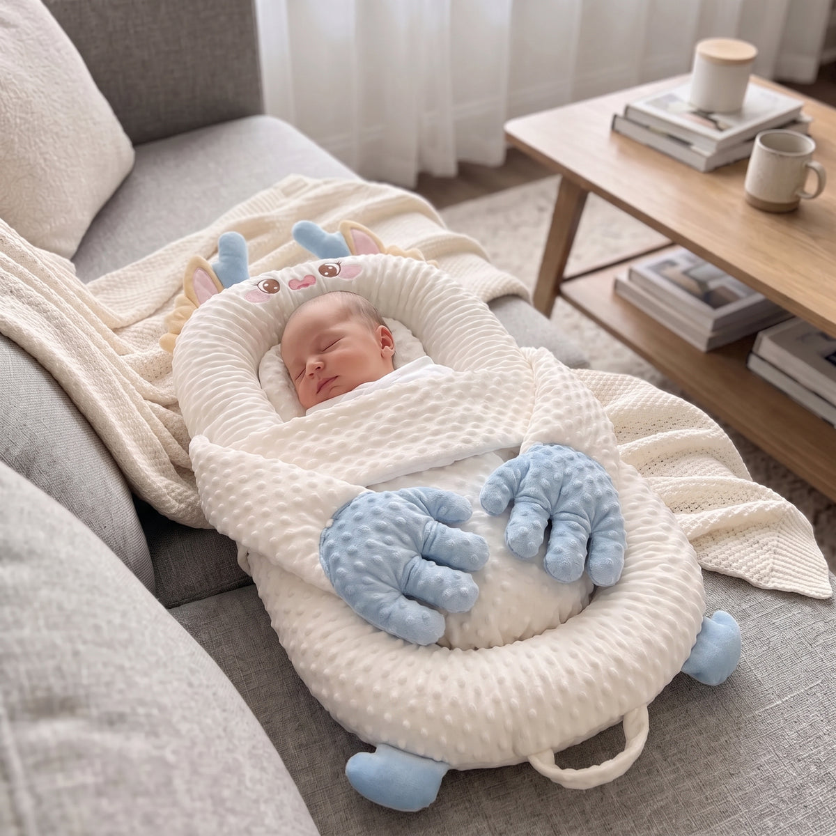 Patting Animal Baby Nest Pillow
