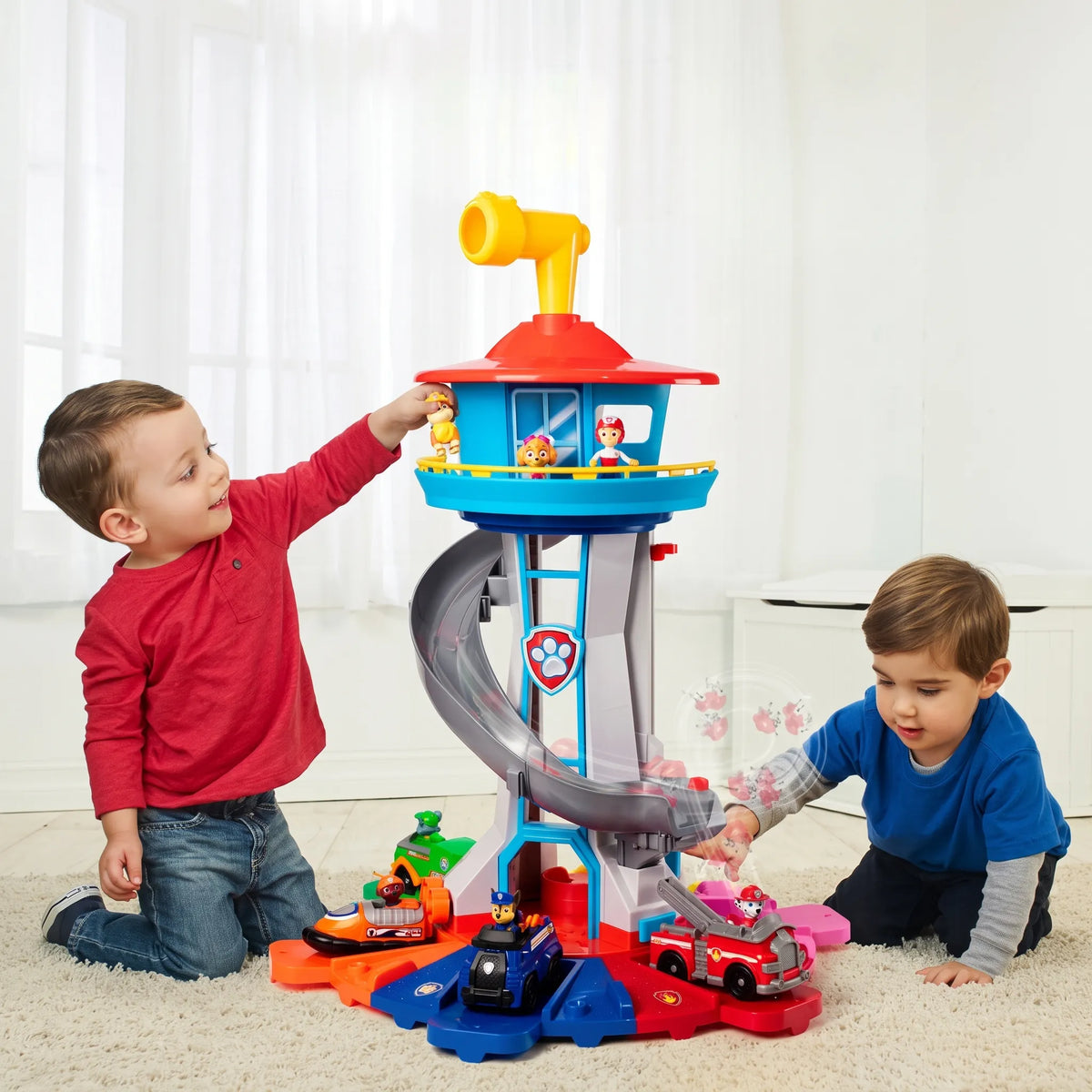 Rescue Tower Car Playset with Slide