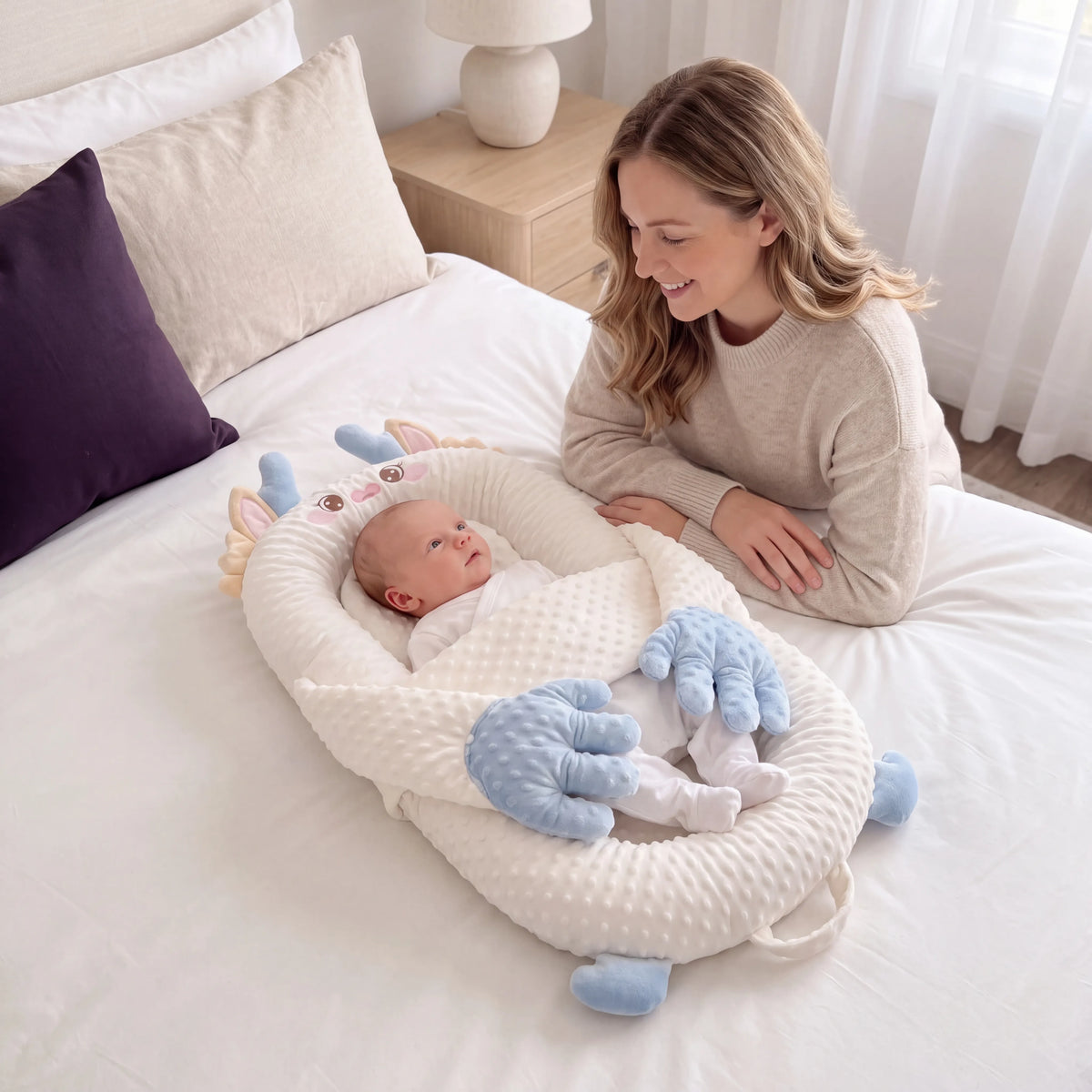 Patting Animal Baby Nest Pillow