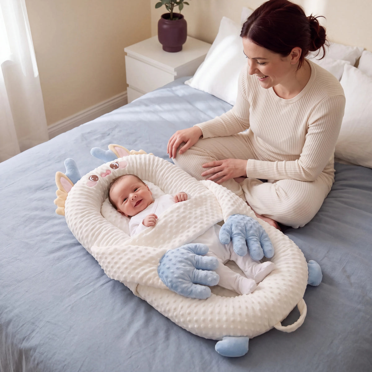 Patting Animal Baby Nest Pillow