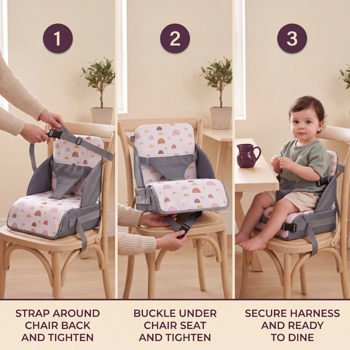Foldable Baby Booster Seat