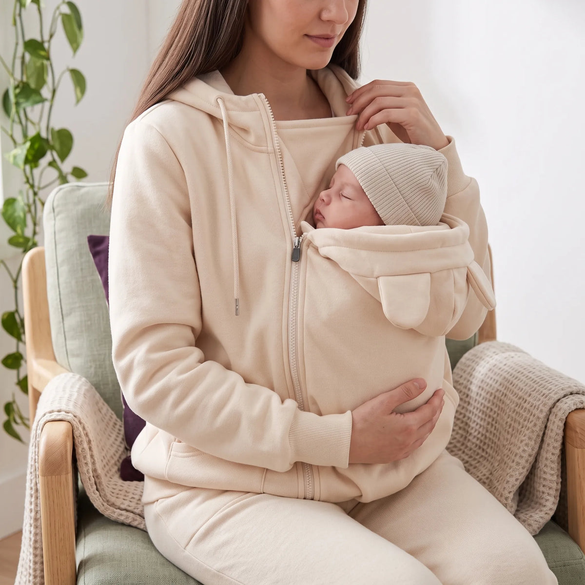 Kangaroo Babywearing Hoodie Carrier Cover