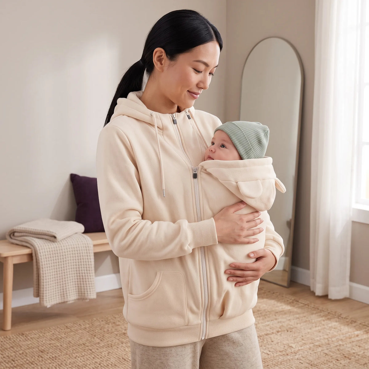 Kangaroo Babywearing Hoodie Carrier Cover