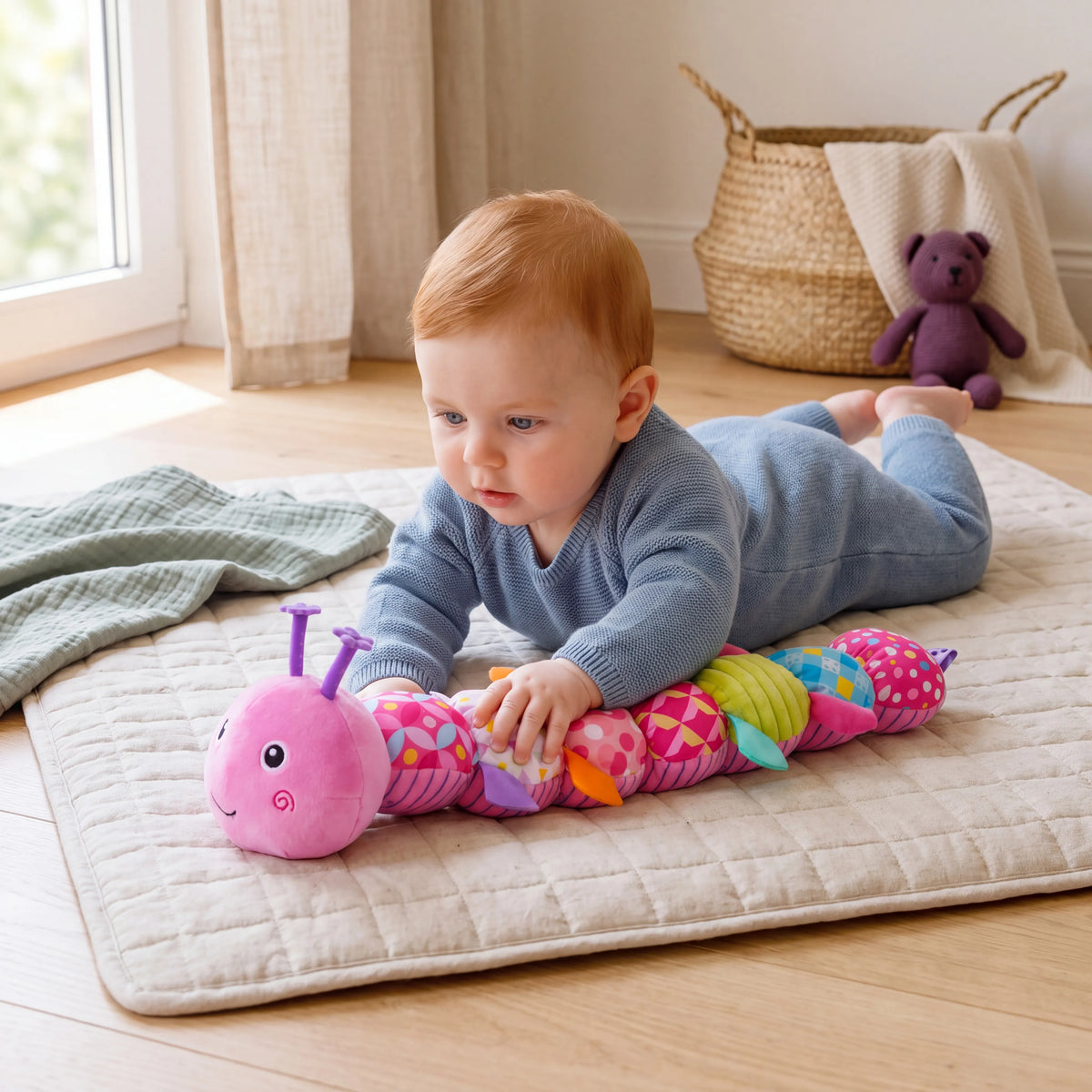 Musical Caterpillar Sensory Baby Toy