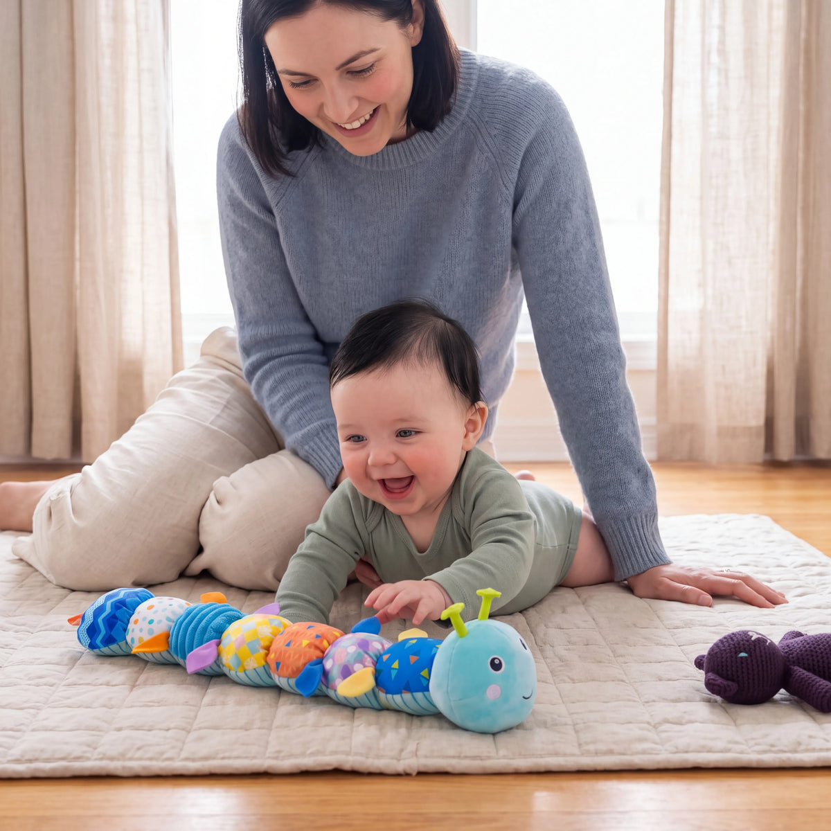 Musical Caterpillar Sensory Baby Toy
