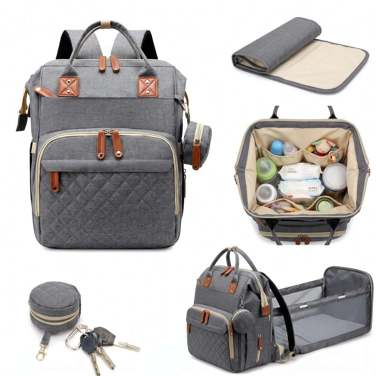 Multifunction Baby Diaper Backpack Bag