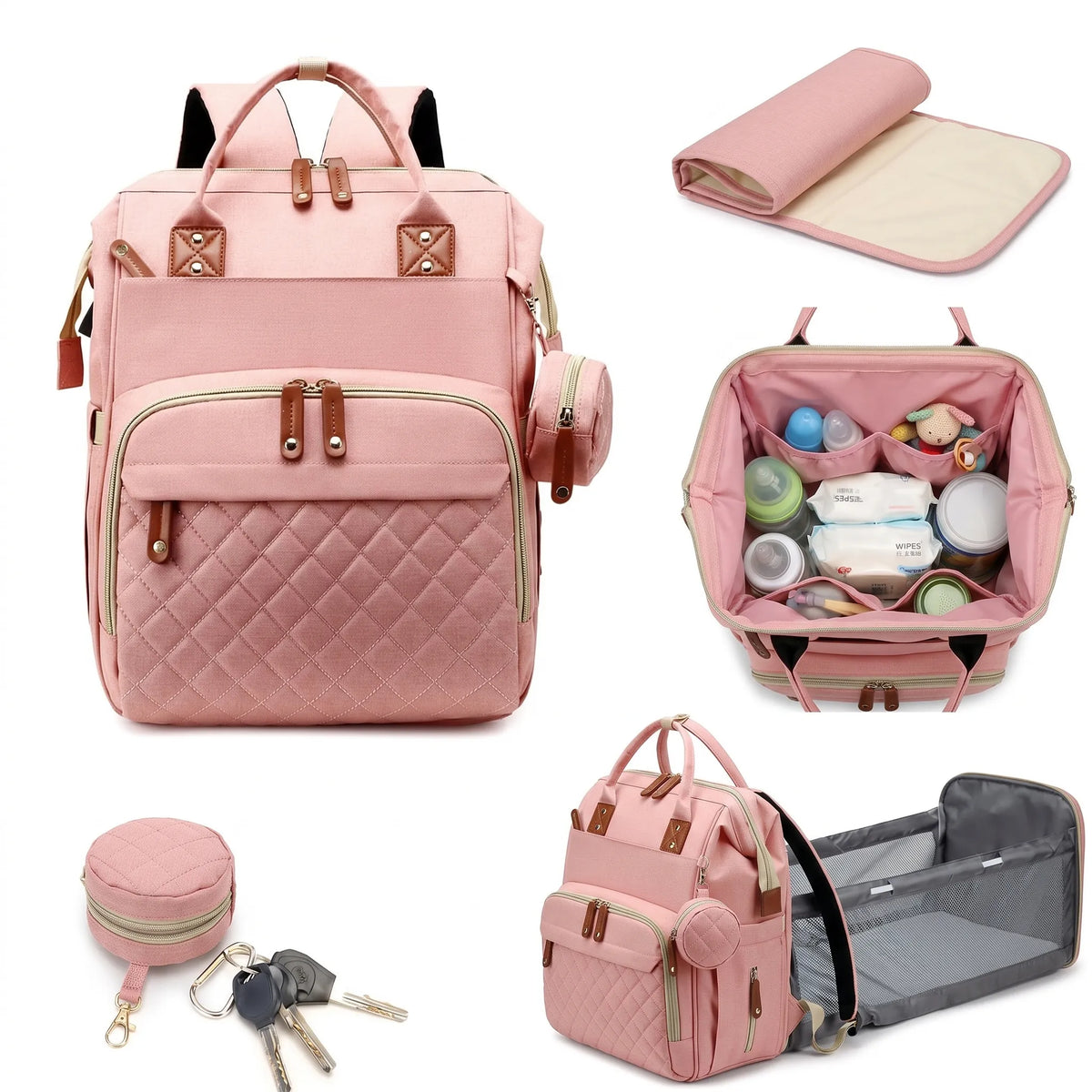 Multifunction Baby Diaper Backpack Bag