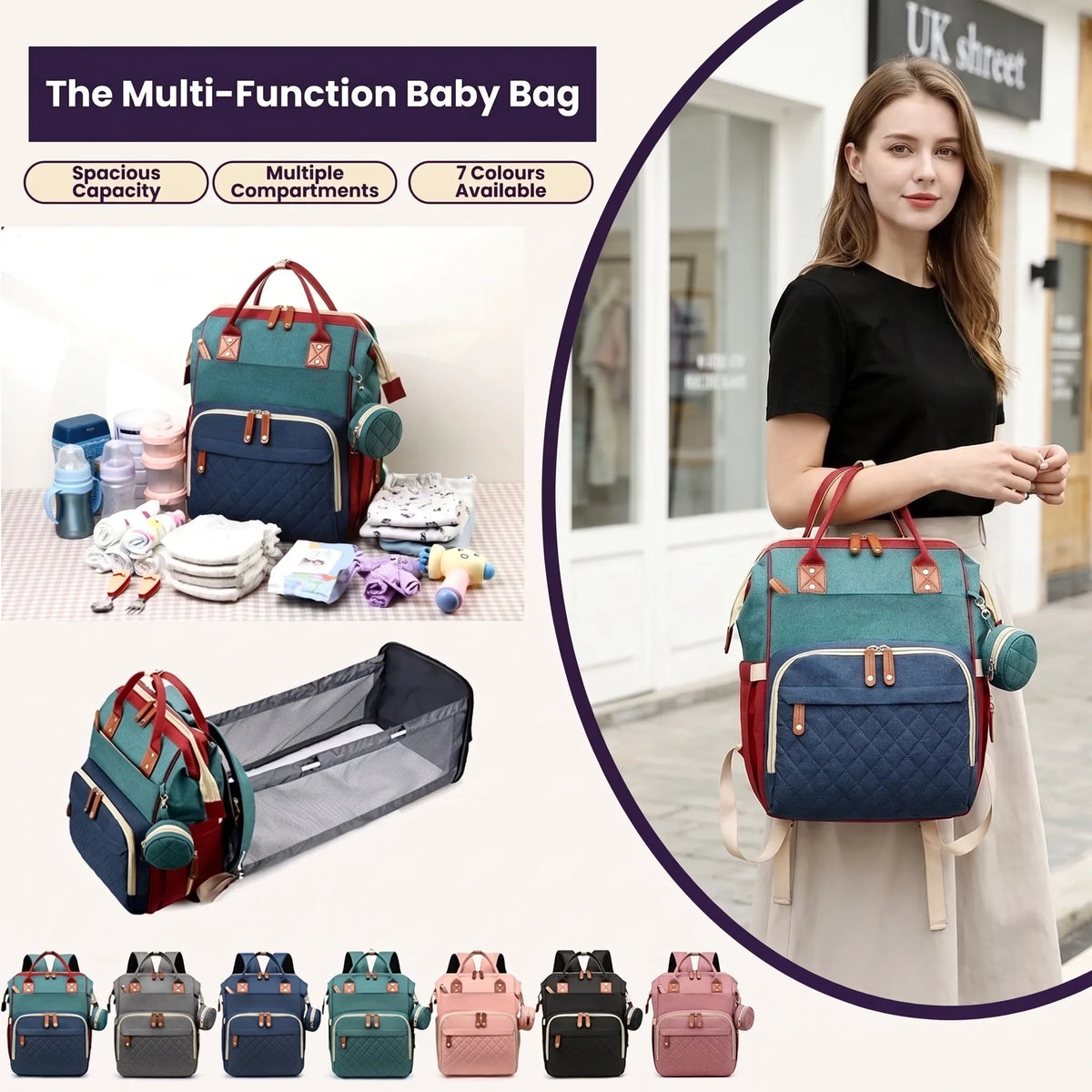 Multifunction Baby Diaper Backpack Bag