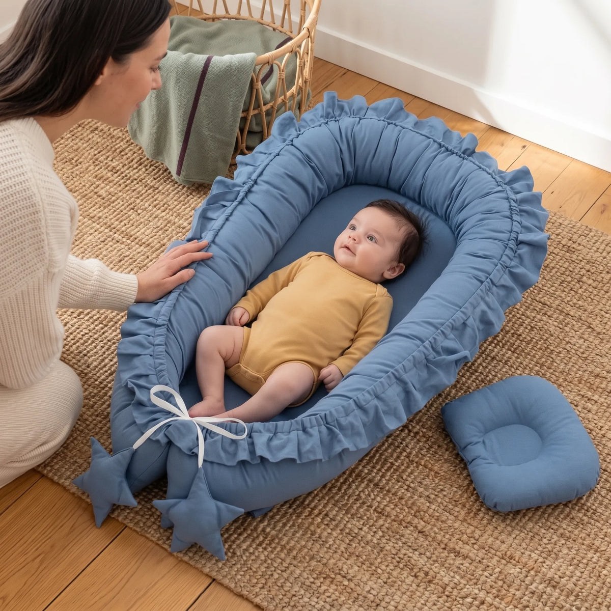 Cotton Baby Nest Co-Sleeper Bed