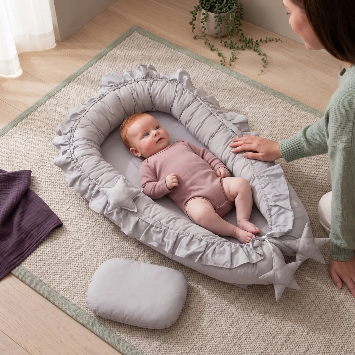 Cotton Baby Nest Co-Sleeper Bed