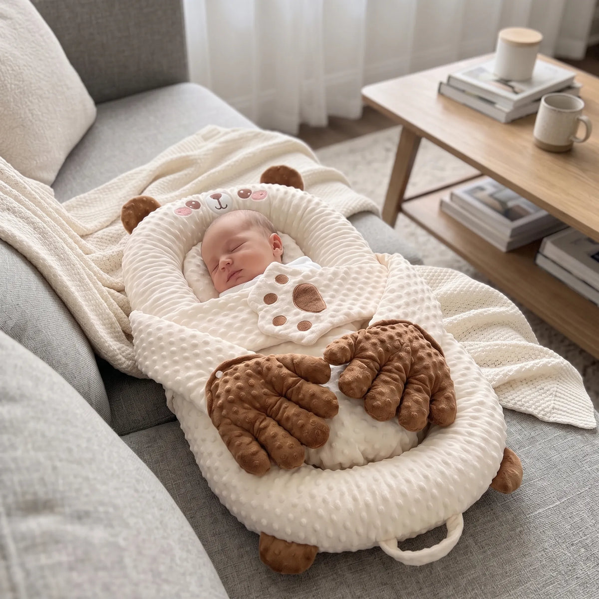 Patting Animal Baby Nest Pillow