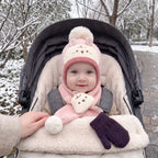 Baby Animal Bobble Hat and Scarf