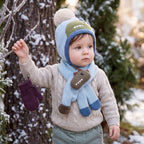Baby Animal Bobble Hat and Scarf