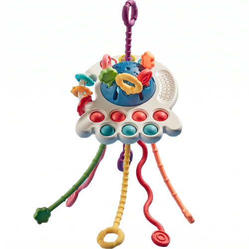 3-in-1 Silicone Sensory Baby Toy