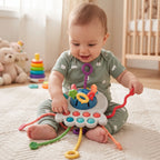 3-in-1 Silicone Sensory Baby Toy