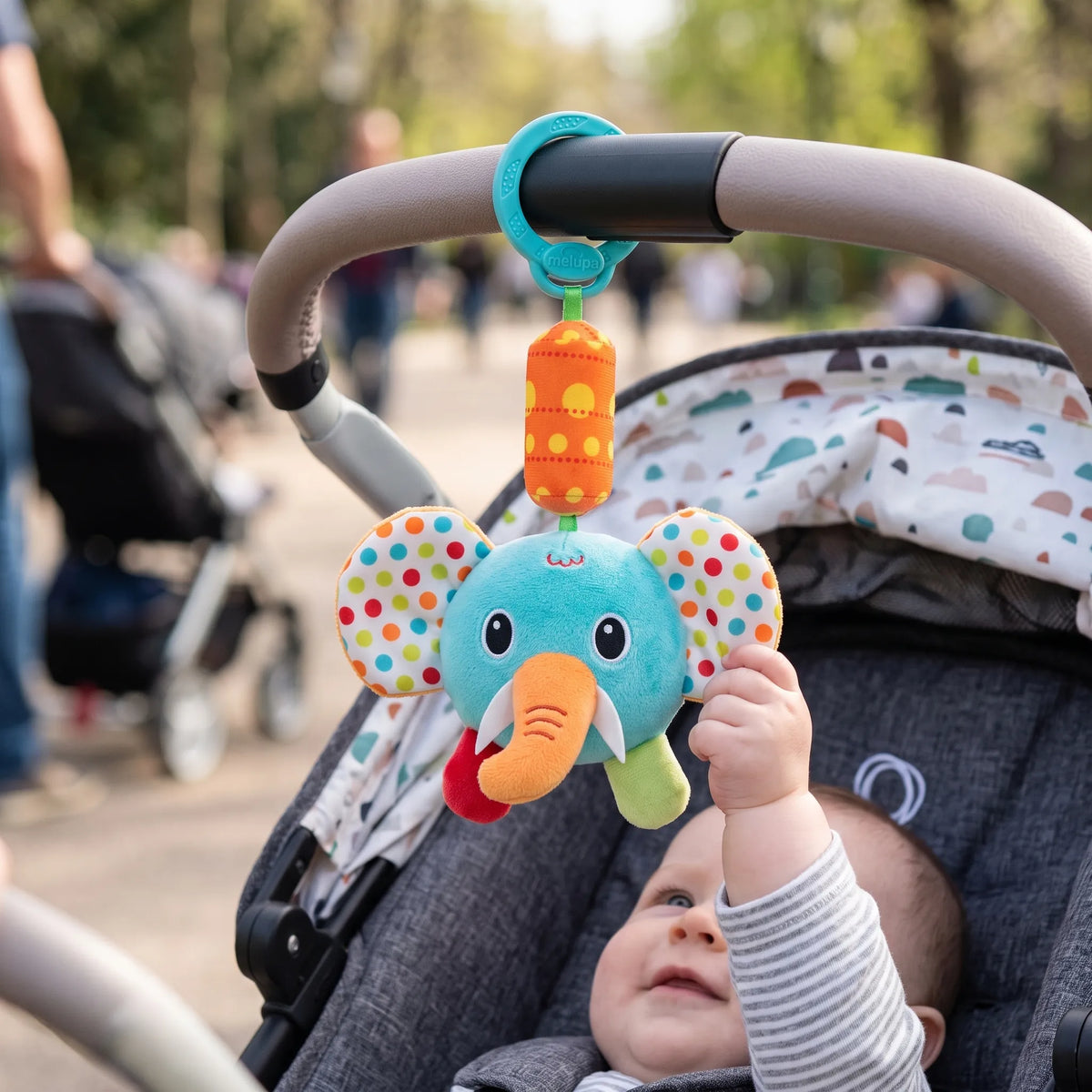 Stroller Clip Rattle Plush Toy