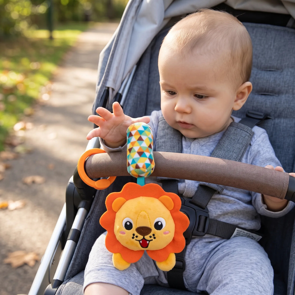 Stroller Clip Rattle Plush Toy