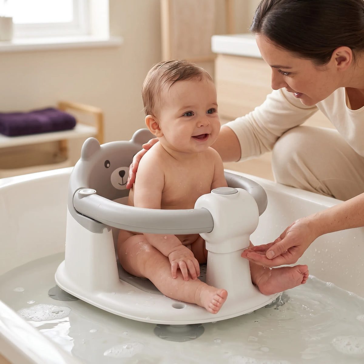 Reclining Non-Slip Baby Bath Seat