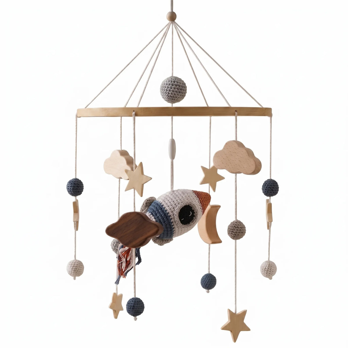 Wooden Baby Crib Mobile Hanger