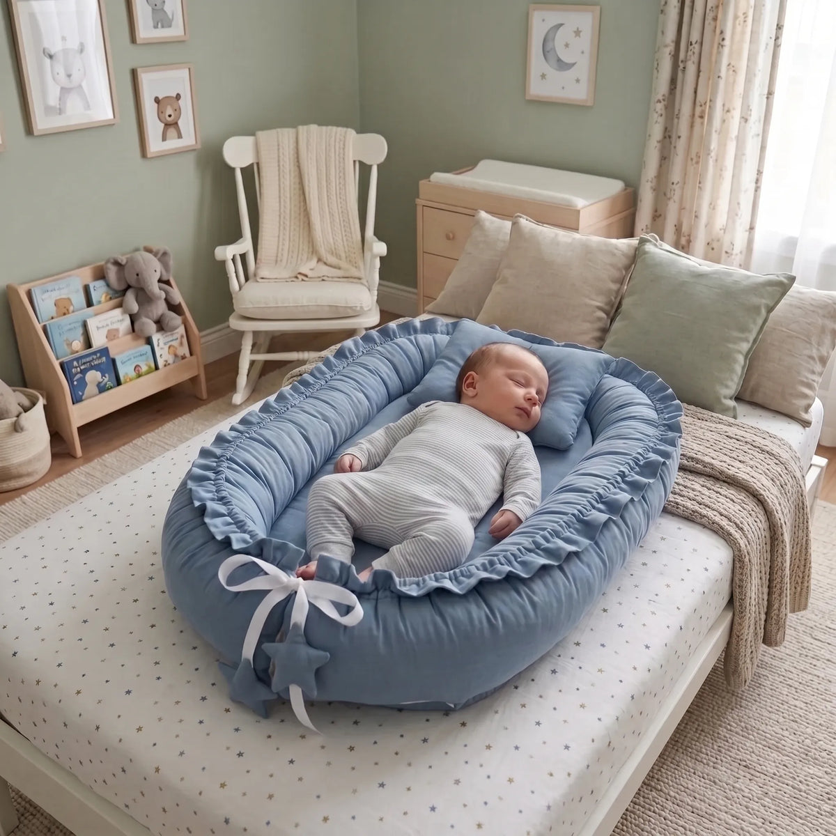 Cotton Baby Nest Co-Sleeper Bed