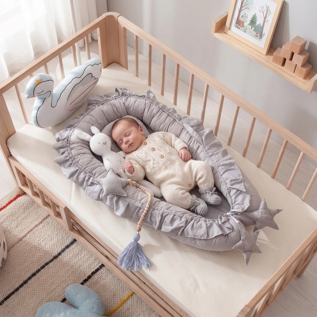 Cotton Baby Nest Co-Sleeper Bed