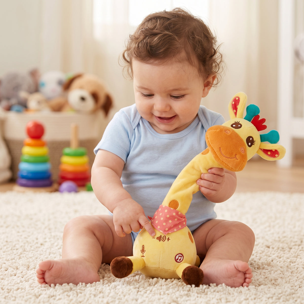 Dancing Singing Giraffe Plush Toy