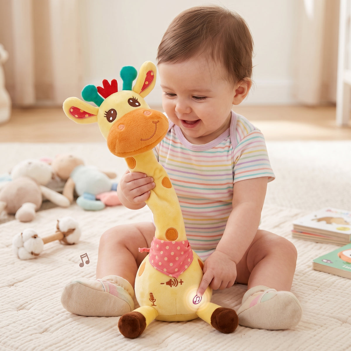 Dancing Singing Giraffe Plush Toy