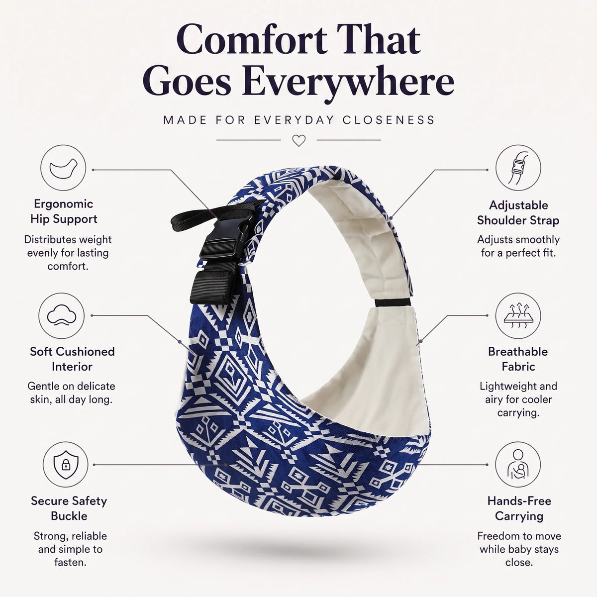 Ergonomic Baby Hip Seat Carrier