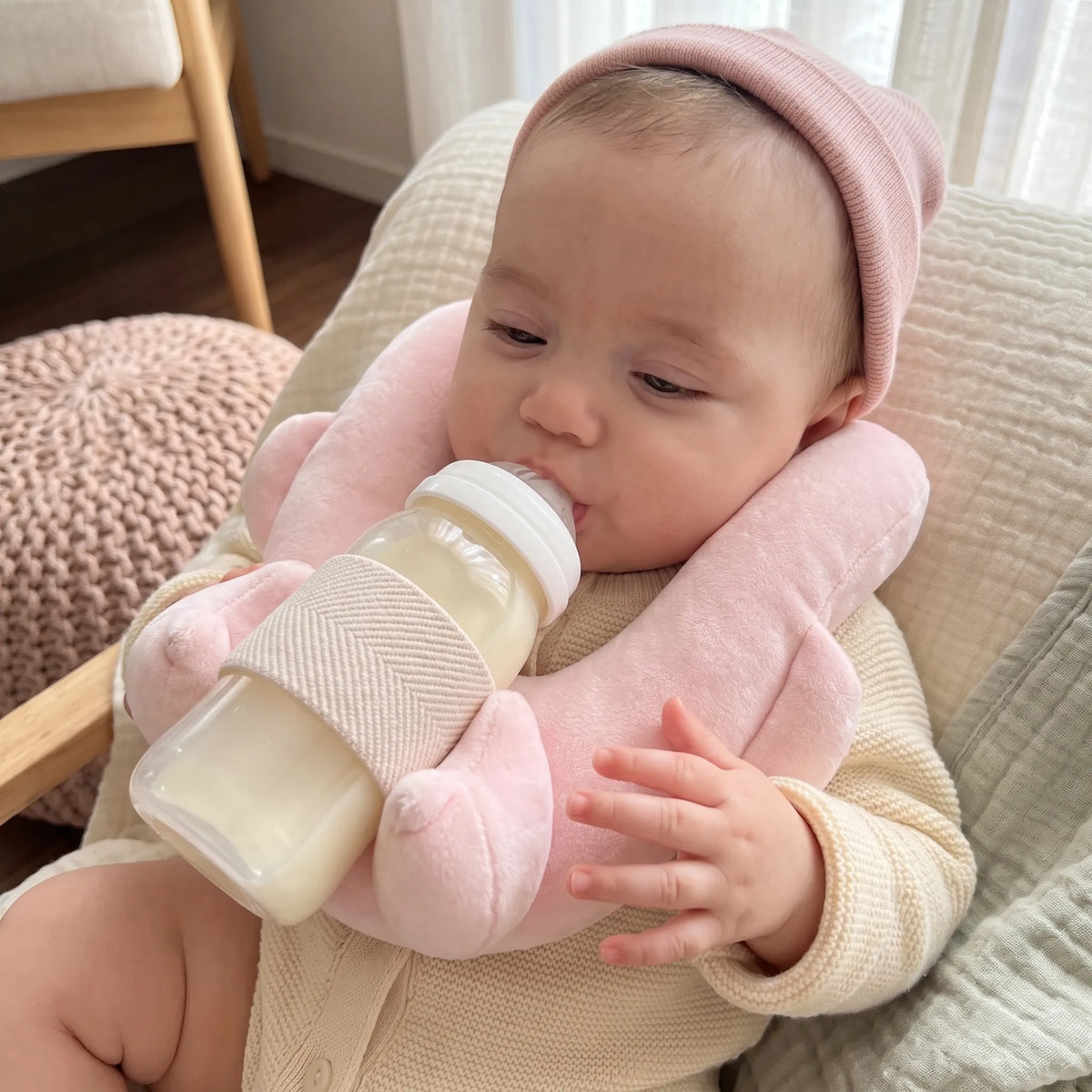 Hands Free Baby Bottle Holder