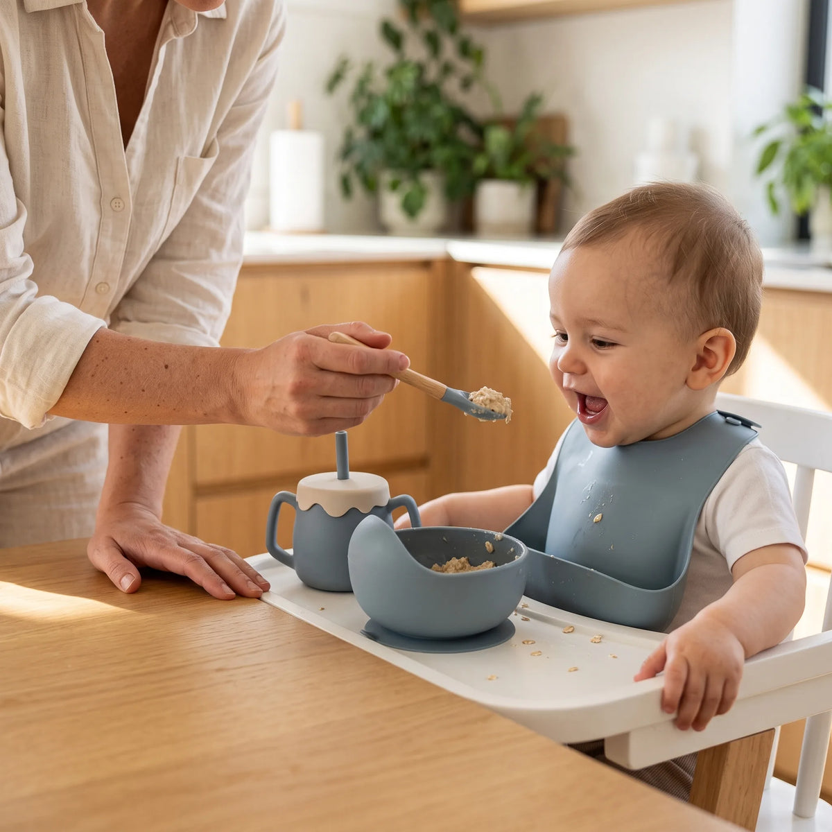 Silicone Baby Feeding Tableware Set