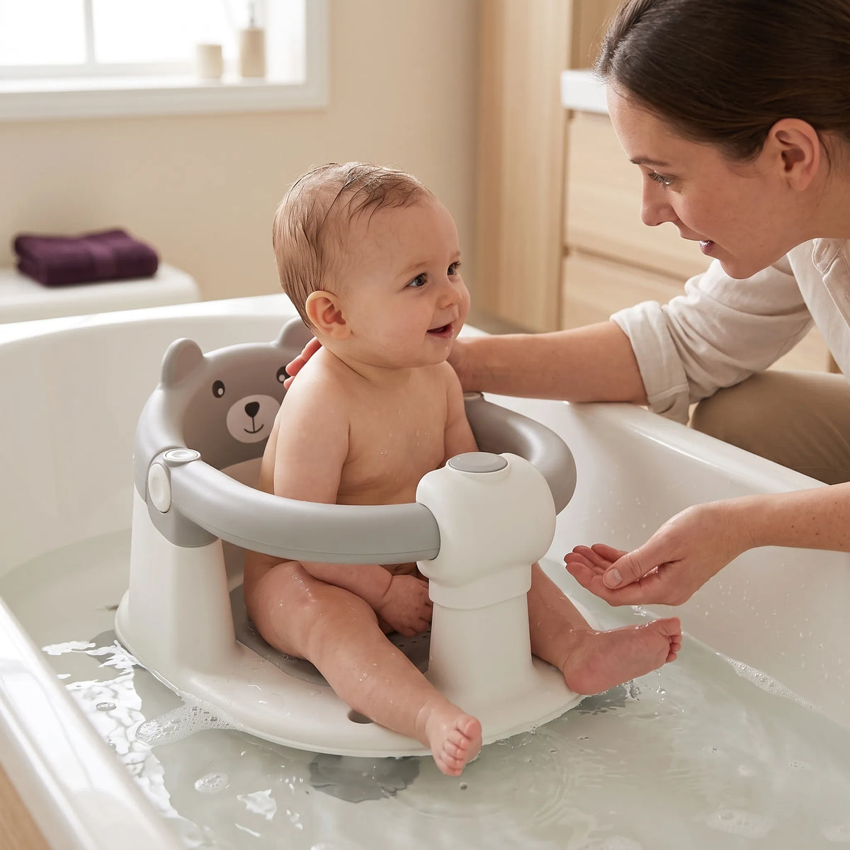 Reclining Non-Slip Baby Bath Seat