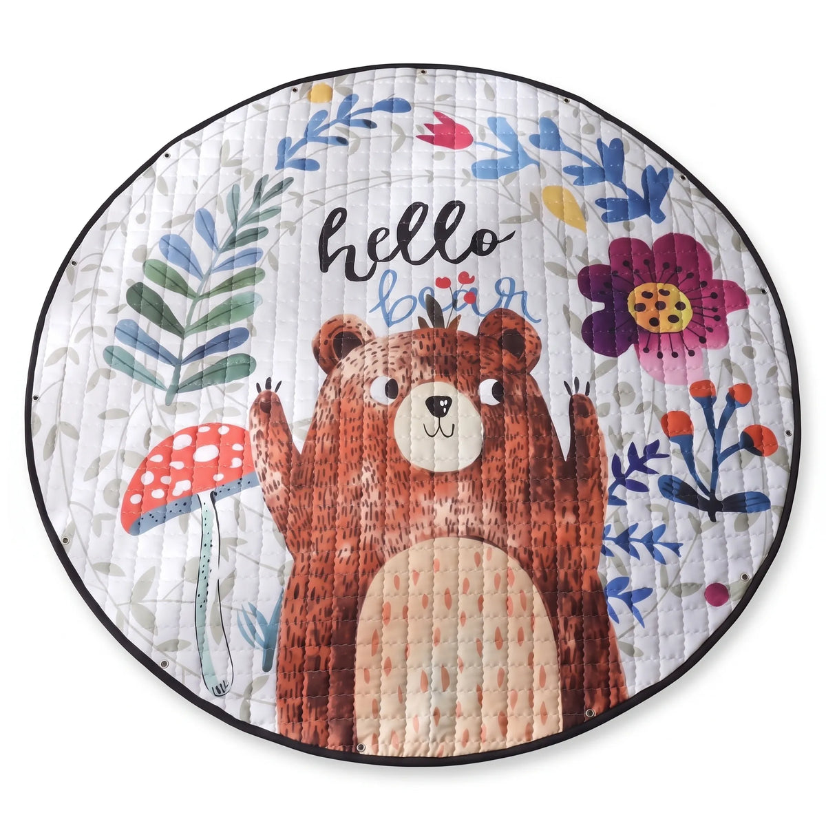 Round Quilted Baby Play Mat