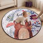 Round Quilted Baby Play Mat