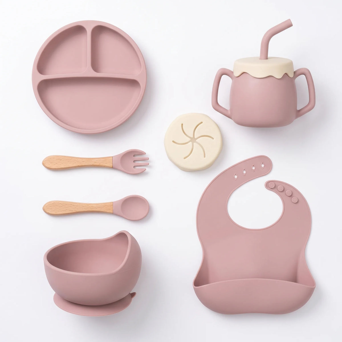 Silicone Baby Feeding Tableware Set