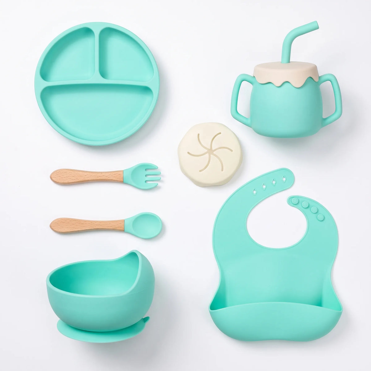 Silicone Baby Feeding Tableware Set