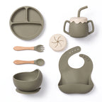 Silicone Baby Feeding Tableware Set