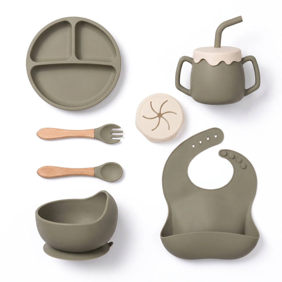Silicone Baby Feeding Tableware Set