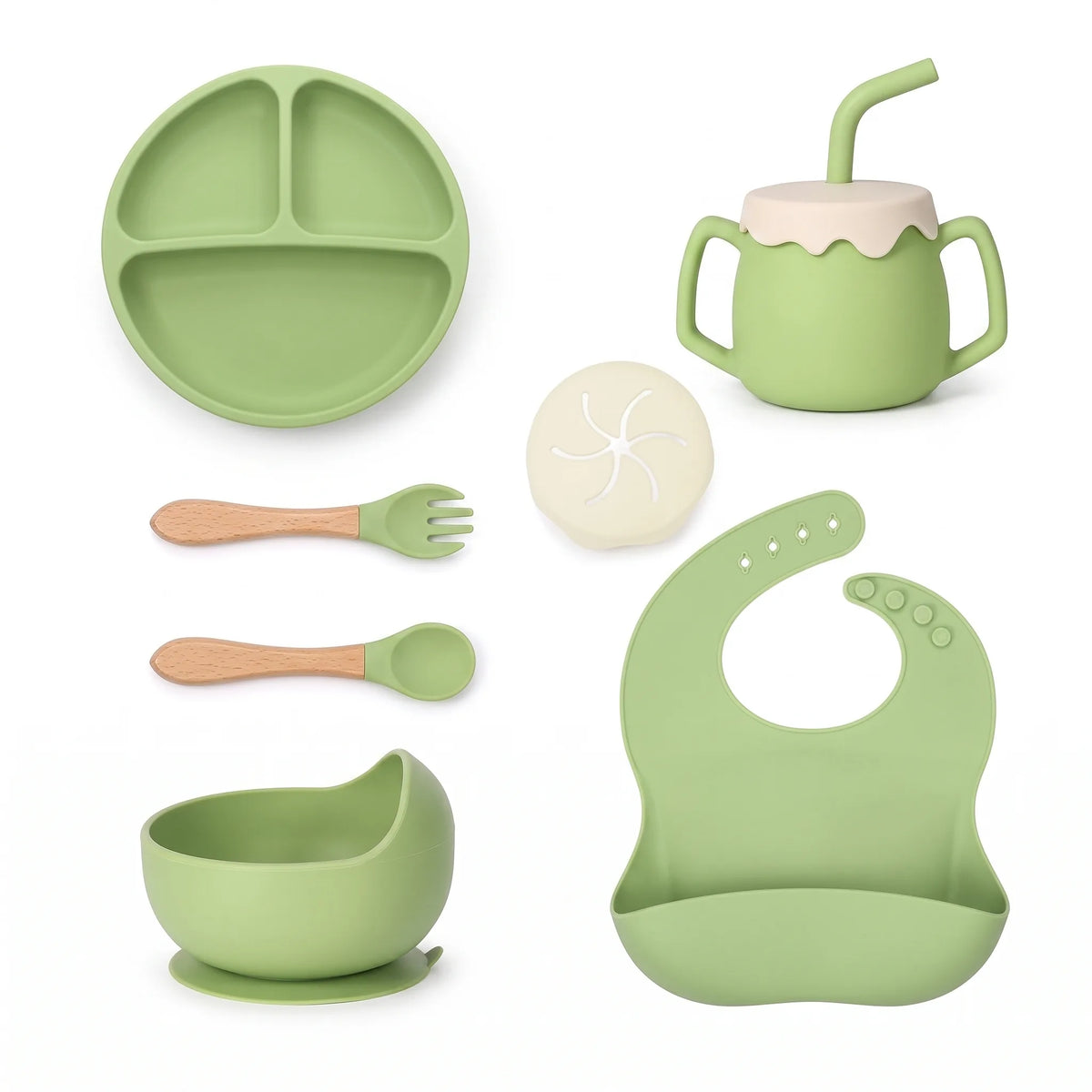 Silicone Baby Feeding Tableware Set